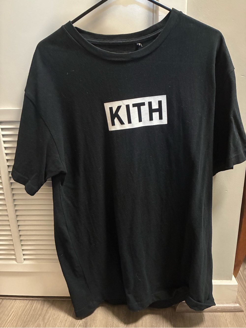 Kith Black T-Shirt with White Logo